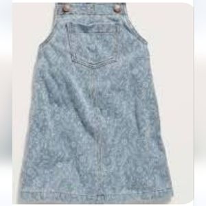 Old navy Toddler Girls Viney Floral Print Jean Shift Skirttail, 5t
